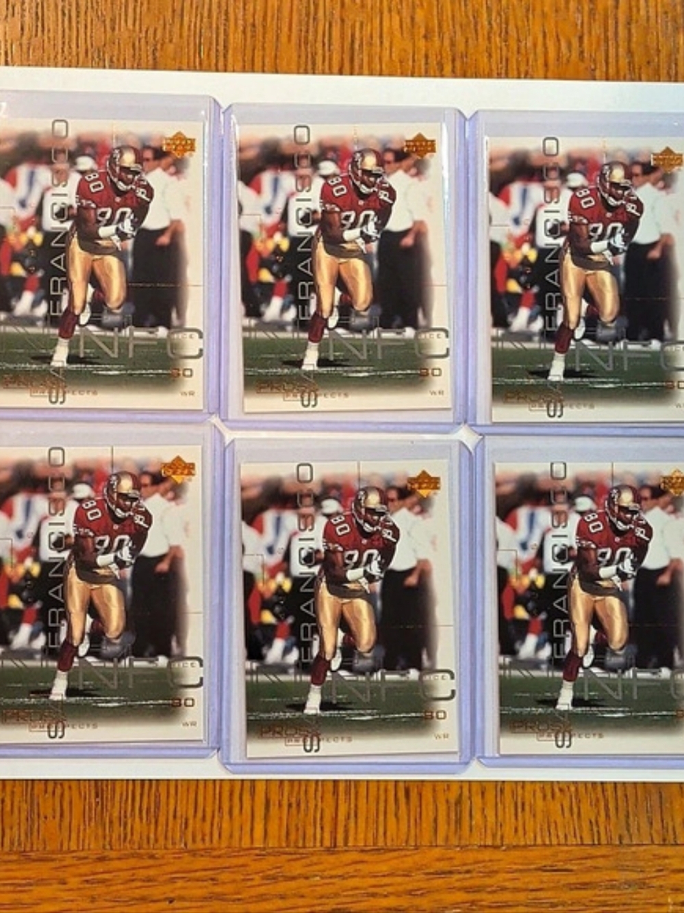 2000 Upper Deck Pros And Prosects Jerry Rice Lot Of 6